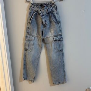 Blue Cargo Jeans
